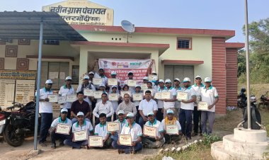 *ग्राम पुतरगोंदी कला में आयोजित ग्रामीण रोजगार प्रशिक्षण राजमिस्त्री कार्यक्रम का हुआ समापन, प्रमाण पत्र समेत बांटे गए आवश्यक सामग्री*