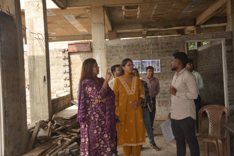 *कलेक्टर तनुजा सलाम ने दौरान कर निर्माणाधीन कार्यों का लिया जायजा PWD विभाग को दिए गए निर्देश*