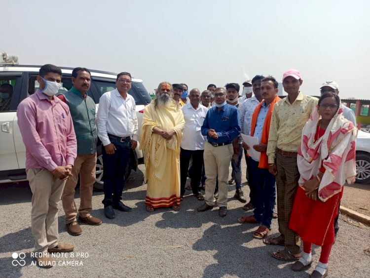 राष्ट्रीय गौ रक्षा संघ के तत्वाधान में श्री श्री 1008 श्री रामचरितमानस महापुराण का आयोजन ग्राम चिचोली तिल्दा में किया गया