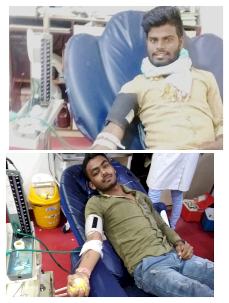 *राष्ट्रीय स्वैच्छिक रक्तदान दिवस 1 अक्टूबर के अवसर पर 'हमर मसनी मसना सेवा मंच' के सदस्यों ने किया रक्तदान*