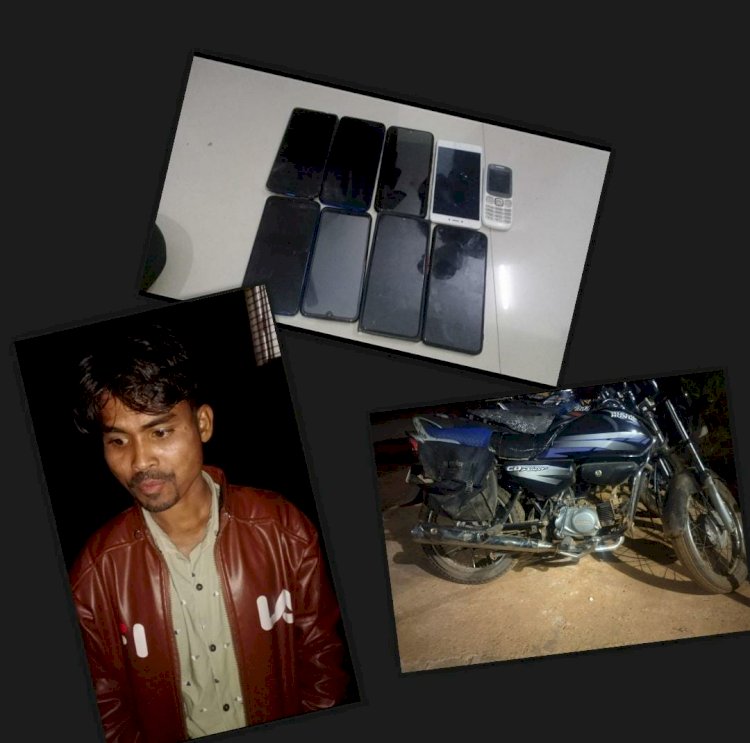 अंतराष्ट्रीय गिरोह मोटरसायकल मोबाइल चोरी करने वाले पुलिस की गिरफ्त में