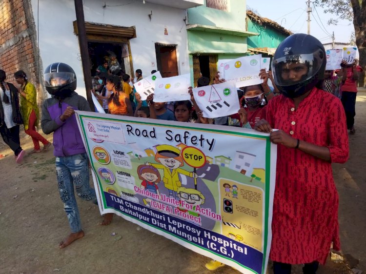 रोड सुरक्षा नियमों की जागरूकता के लिए बाल संसद के बच्चों की अनोखी पहल