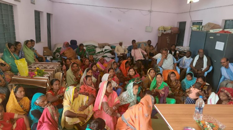 गुरुर तहसील के ग्राम बगदई में महिला जागरूकता सप्ताह का किया गया आयोजन ग्राम सरपंच सहित 50 से अधिक महिलाओं ने किया अभिव्यक्ति एप्स डाउन