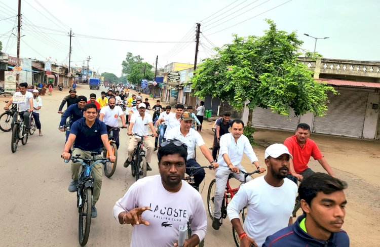 निजात अभियान के तहत पुलिस अनुविभाग खैरागढ़ द्वारा निजात दौड़/सायकल/बाइक रैली का आयोजन बेहतरीन पहल।