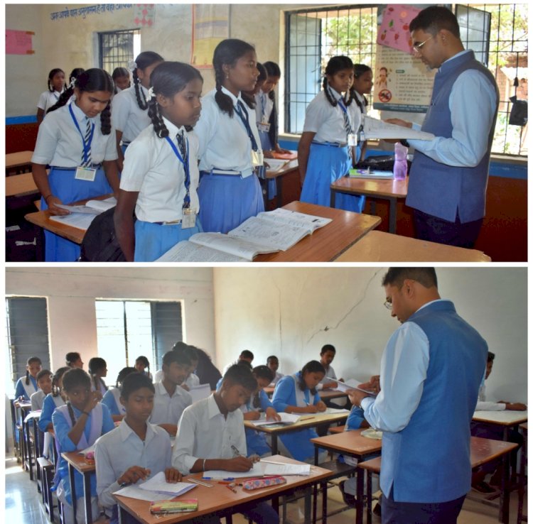 कलेक्टर कुलदीप शर्मा ने किया कुसुमकसा एवं गुजरा में स्कूलों का औचक निरीक्षण अध्ययन-अध्यापन की व्यवस्थाओं का लिया जायजा