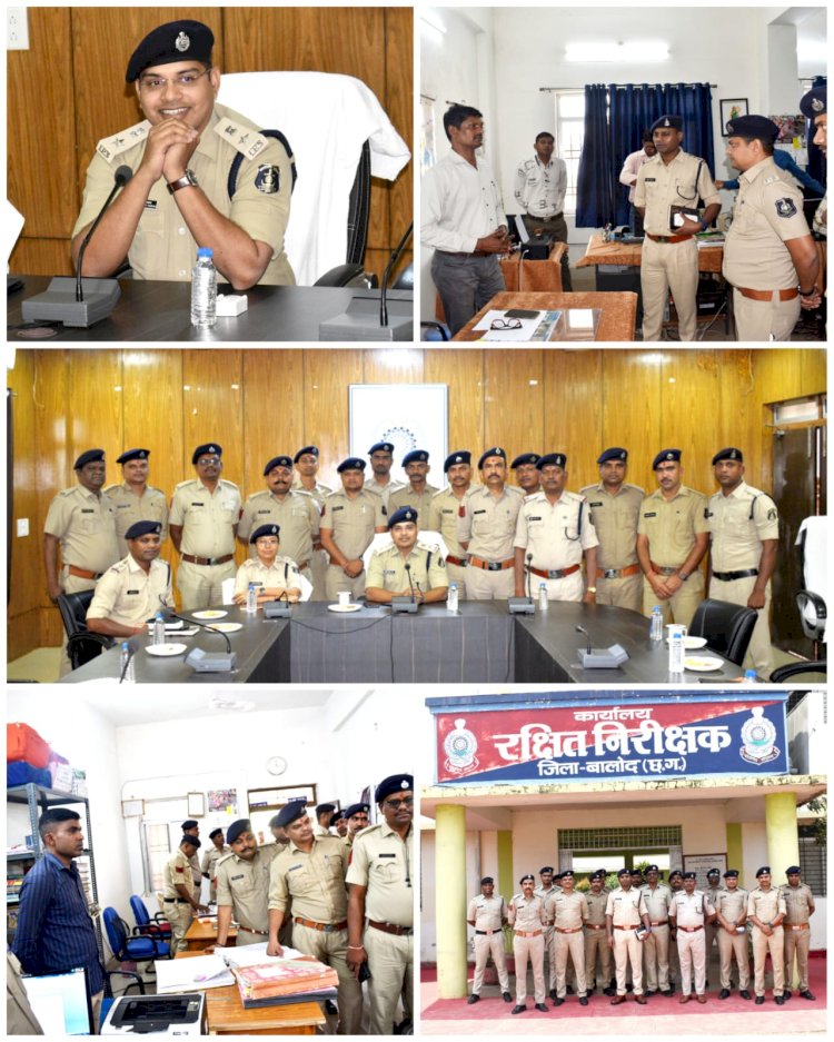 एक भारत श्रेष्ठ भारत कार्यक्रम के तहत गुजरात राज्य के पुलिस कर्मी पहुंचे पुलिस अधीक्षक कार्यालय बालोद में।   छ.ग. राज्य के संस्कृति, परंपरा, पुलिस की कार्यशैली से अवगत कराया गया।