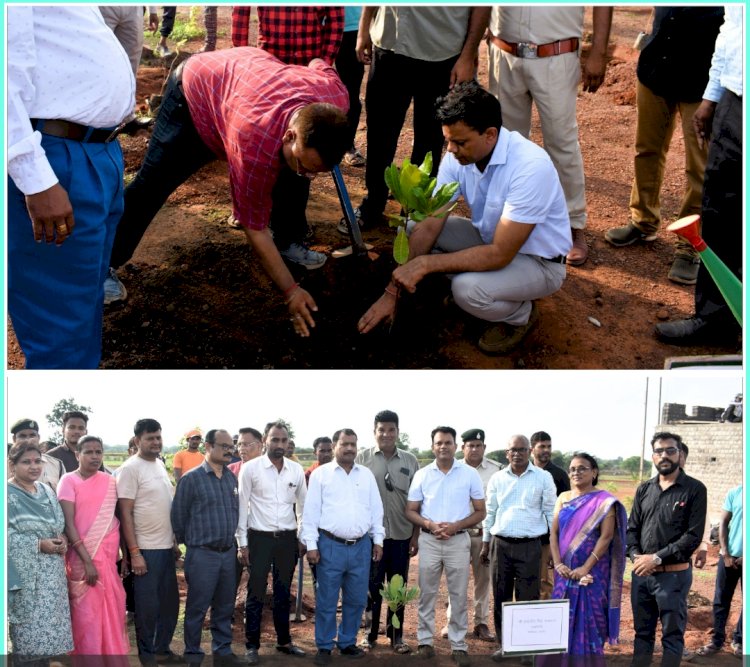 कलेक्टर, इन्द्रजीत चन्द्रवाल डीएफओ  बी. सरोटे सहित अधिकारी-कर्मचारियों एवं जनप्रतिनिधियों ने किया शासकीय पाॅलिटेक्निक दुधली में पौधा रोपण   विद्यार्थियों को वनों के महत्व के संबंध में जानकारी दी तथा वन्य संपदा का संरक्षण एवं संवर्धन करने को कहा