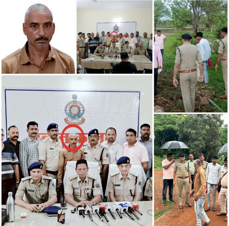 जिला पुलिस अधीक्षक एस आर भगत के  निर्देशानुसार   बालोद जिले के पुलिस को मिली बड़ी सफलता अमलीडीह में हुए अंधे हत्याकांड का खुलासा।