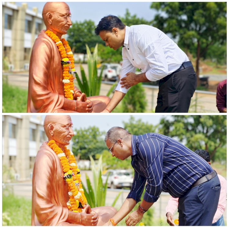 कलेक्टर इन्द्रजीत सिह चन्द्रवाल एवं जिला पंचायत के मुख्य कार्यपालन अधिकारी डाॅ. संजय कन्नौजे ने राष्ट्रपिता महात्मा गांधी के जयंती के अवसर पर उनके प्रतिमा पर माल्यार्पण किया   अधिकारी-कर्मचारियों को स्वच्छता के प्रति सजग रहने तथा इस कार्य में अपनी सक्रिय भागीदारी सुनिश्चित करने की दिलाई शपथ